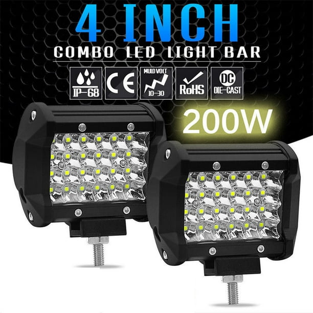 72W 4" LED Combo Work Light Bar Spotlight Off-road Driving Fog Lamp F Truck Boat 72W 4" LED Combo Work Light Bar Spotlight Off-road Driving Fog Lamp F Truck Boat